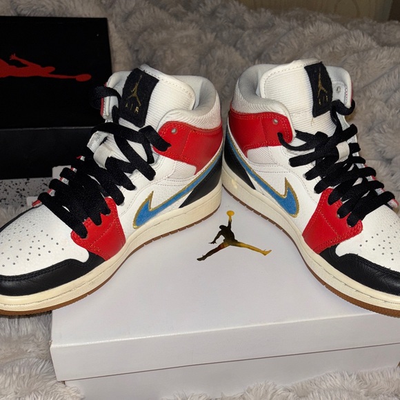 Nike Multicolor Air Jordan 1 High-Top Sneakers with box US SZ 5 - Picture 10 of 12